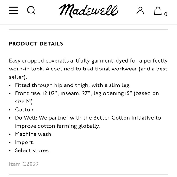 Madewell Signature Coverall Jumpsuit - Picture 11 of 11